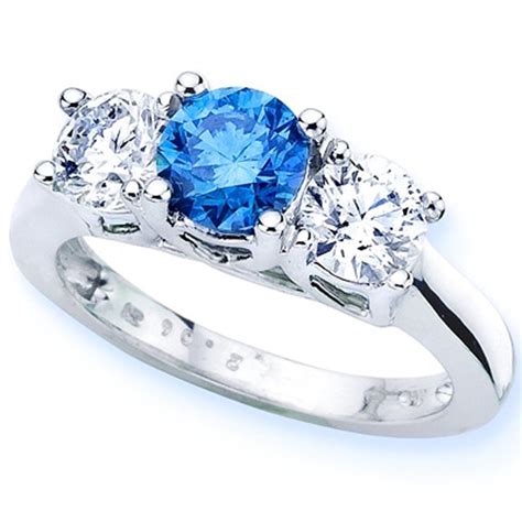 blue diamond ring.